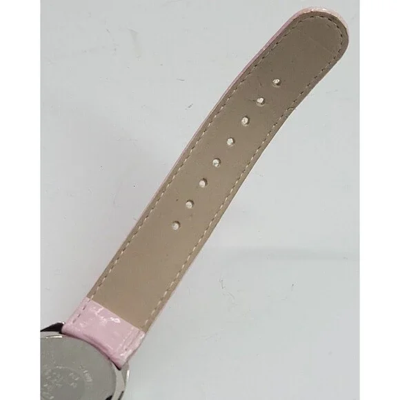 Adrienne Quartz ADR057 Womens Watch Pink Band Diamond Jewel Trim New Battery - Picture 10 of 13